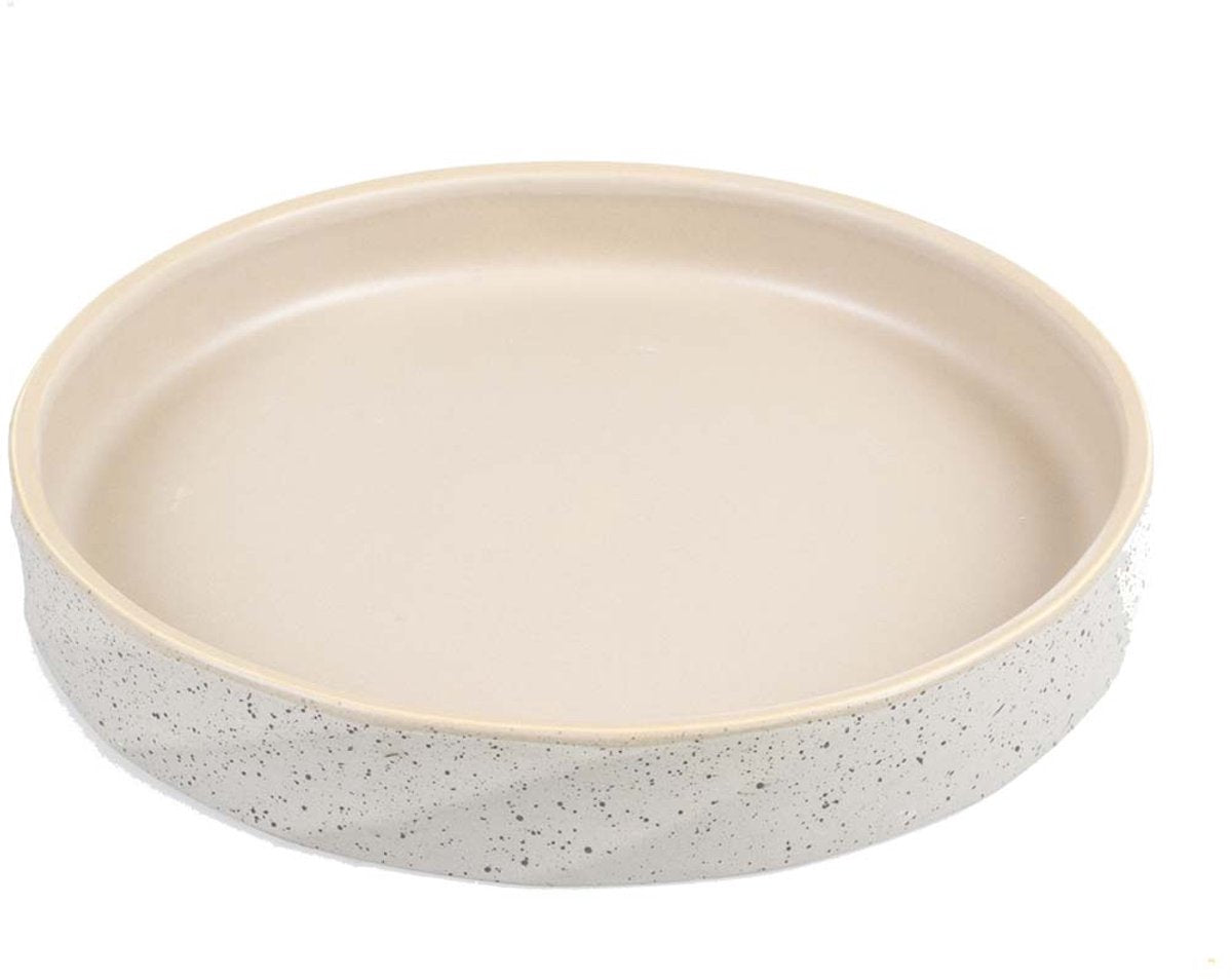 Duvo plus Dinner Time Speiseschüssel Stein Wavy Dune 600ml-21x21x3cm graugrün