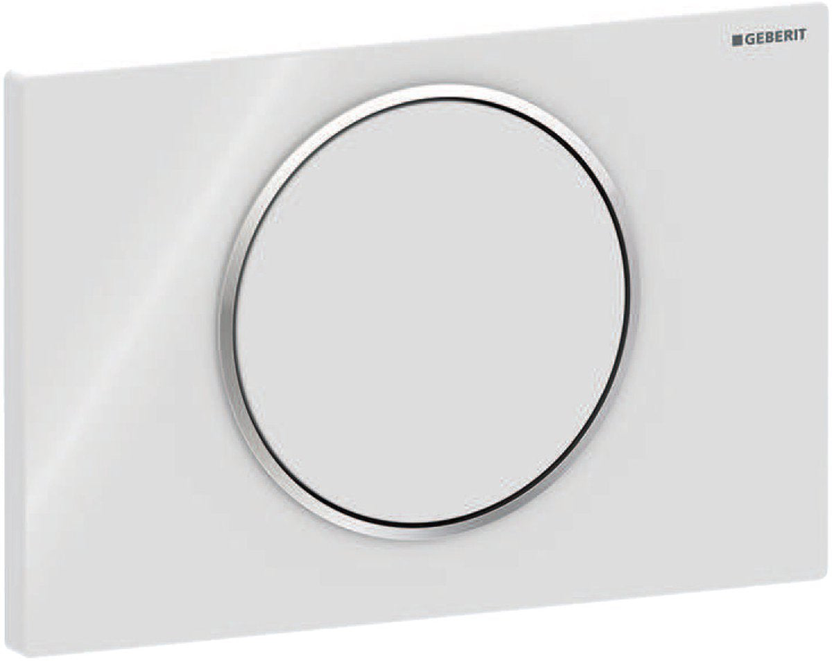 Geberit Sigma 10 Bedienfeld – Weiß glänzend