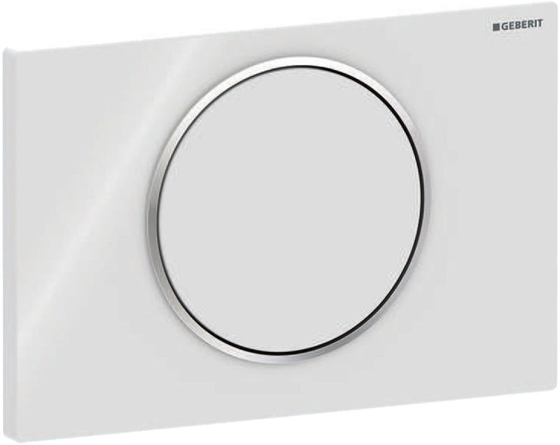 Geberit Sigma 10 Bedienfeld – Weiß glänzend
