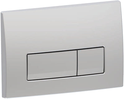 Geberit delta50 Bedienplatte - 2-Tasten-Unterputz - rechteckige Tasten - Chrom matt
