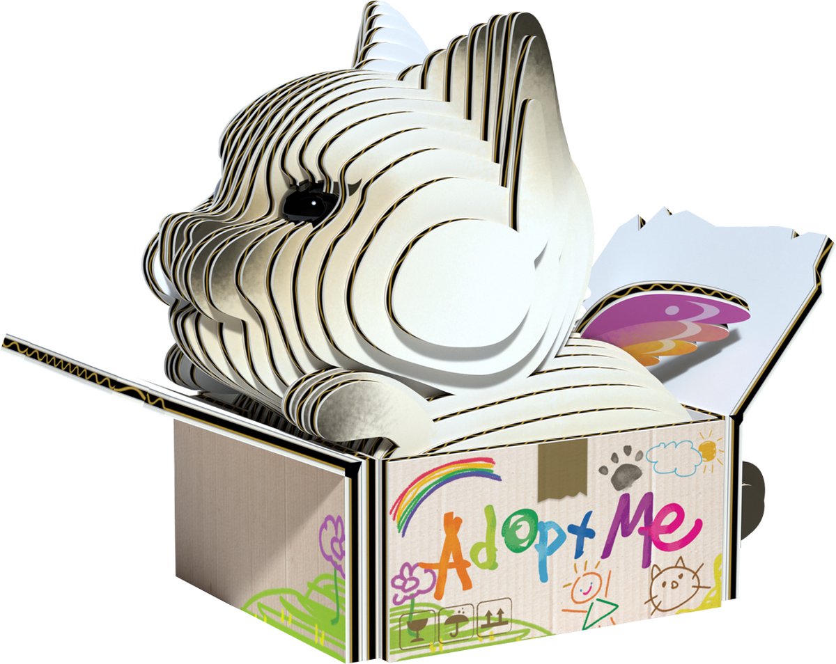 Eugy 3D-Puzzle – Katzen – Mokka – Katzen – nachhaltig – alle sammeln – 6 Jahre