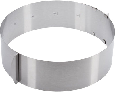 Westmark Tortenring, extra hoch, ø 16-30 cm variabel, Edelstahl, Silber, 31312260