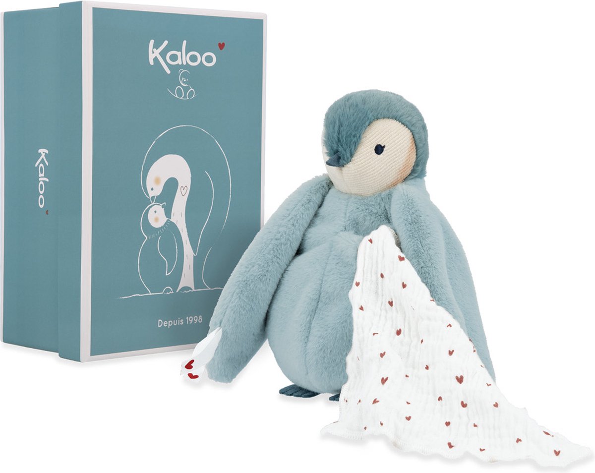 Kaloo - grüner Pinguin-Kuscheltier mit Dufttuch