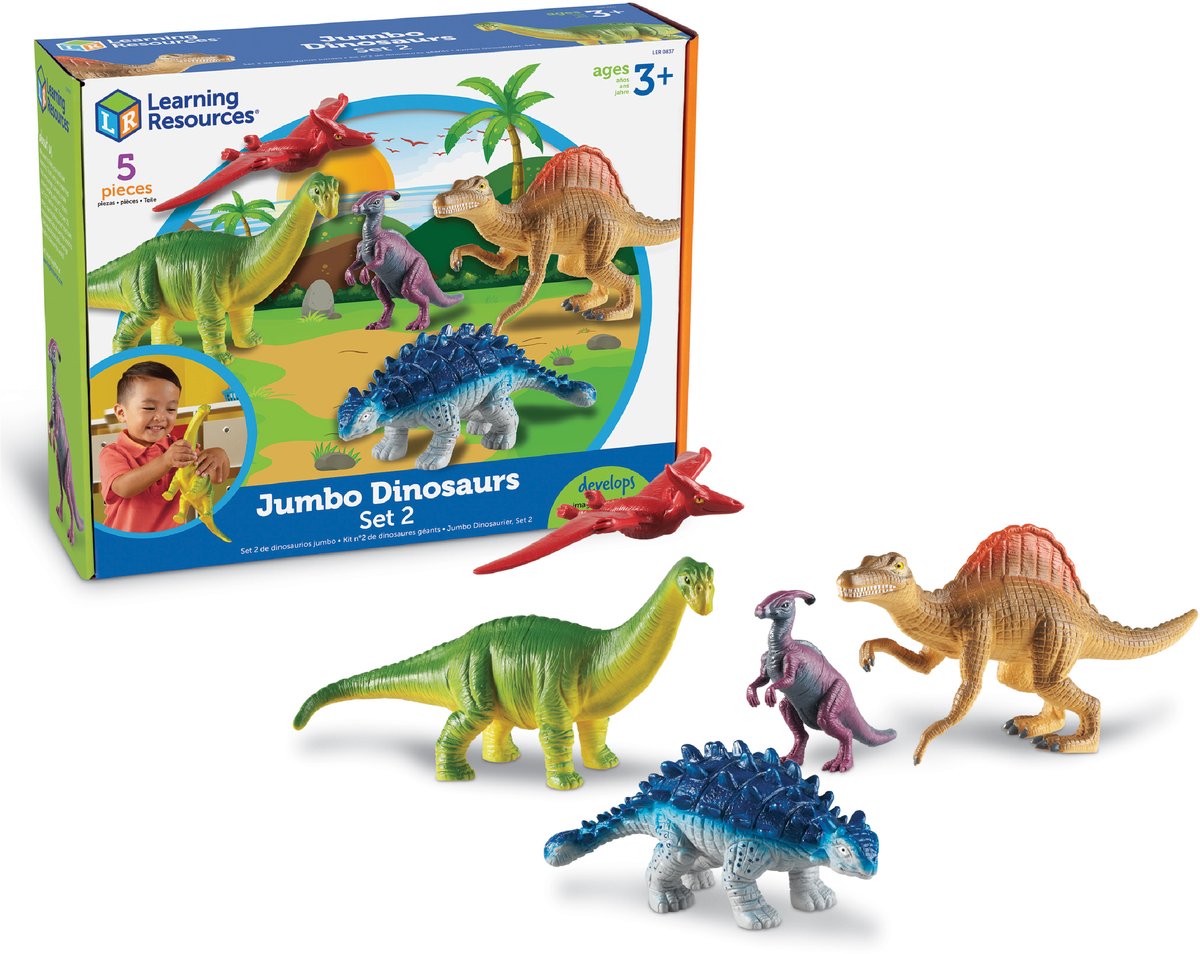 Lernressourcen Jumbo-Dinosaurier-Set 2 – 3+