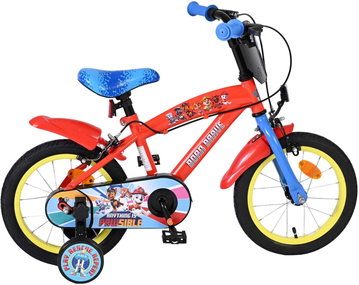 Paw Patrol Kinderbike Jungen 14 Zoll zwei Handbremsen