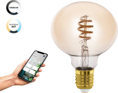 Eglo connect.z smarte LED-Lampe – E27 – ø 9,5 cm – einstellbares weißes Licht – dimmbar – ZigBee