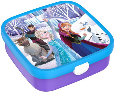 Mepal Bento-Lunchbox groß Campus – 1,25 l – inklusive 2 herausnehmbaren auslaufsicheren Bento-Behältern Gabel – Frozen Friends