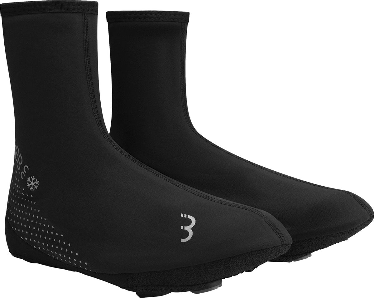 BBB Cycling Freeze Fahrradüberschuhe Cycling – Rennrad- und Mountainbike-Überschuhe – Thermo- und winddicht – Schwarz – Größe 41 42 – BWS-21