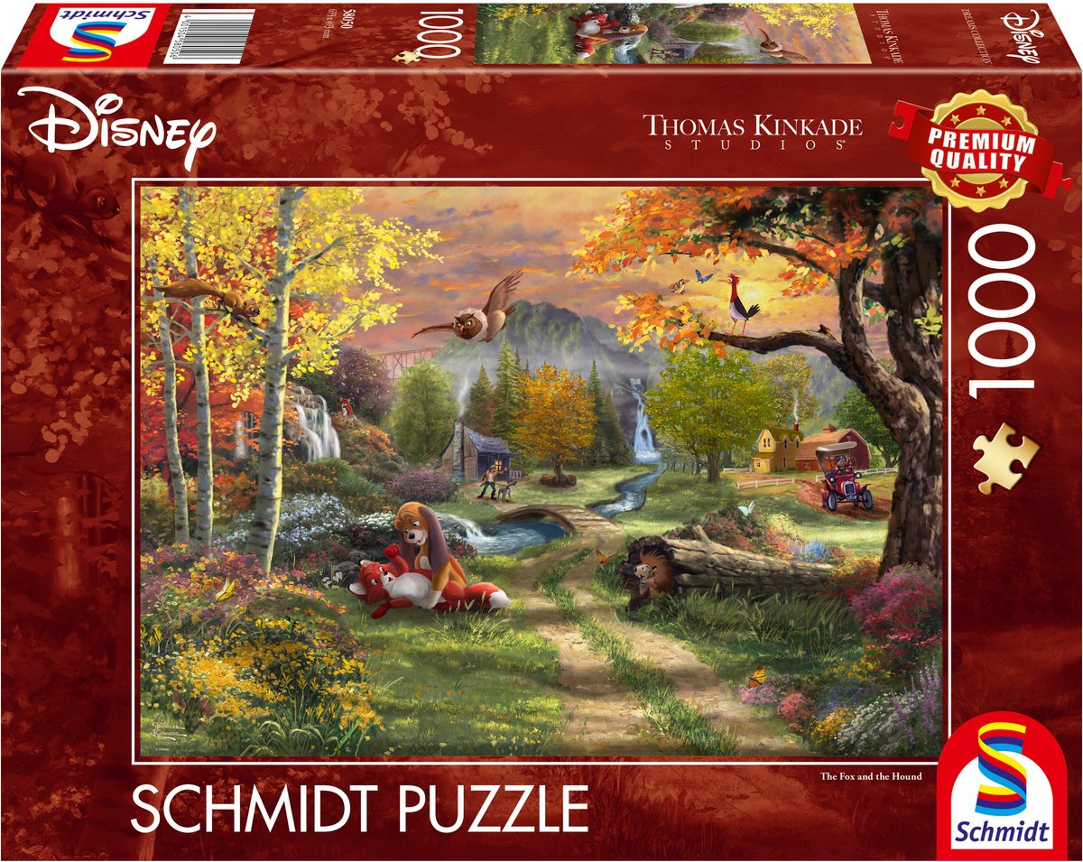 Schmidt-Stück – Thomas Kinkade Studios – Disney Frank und Frey, 1000 Teile