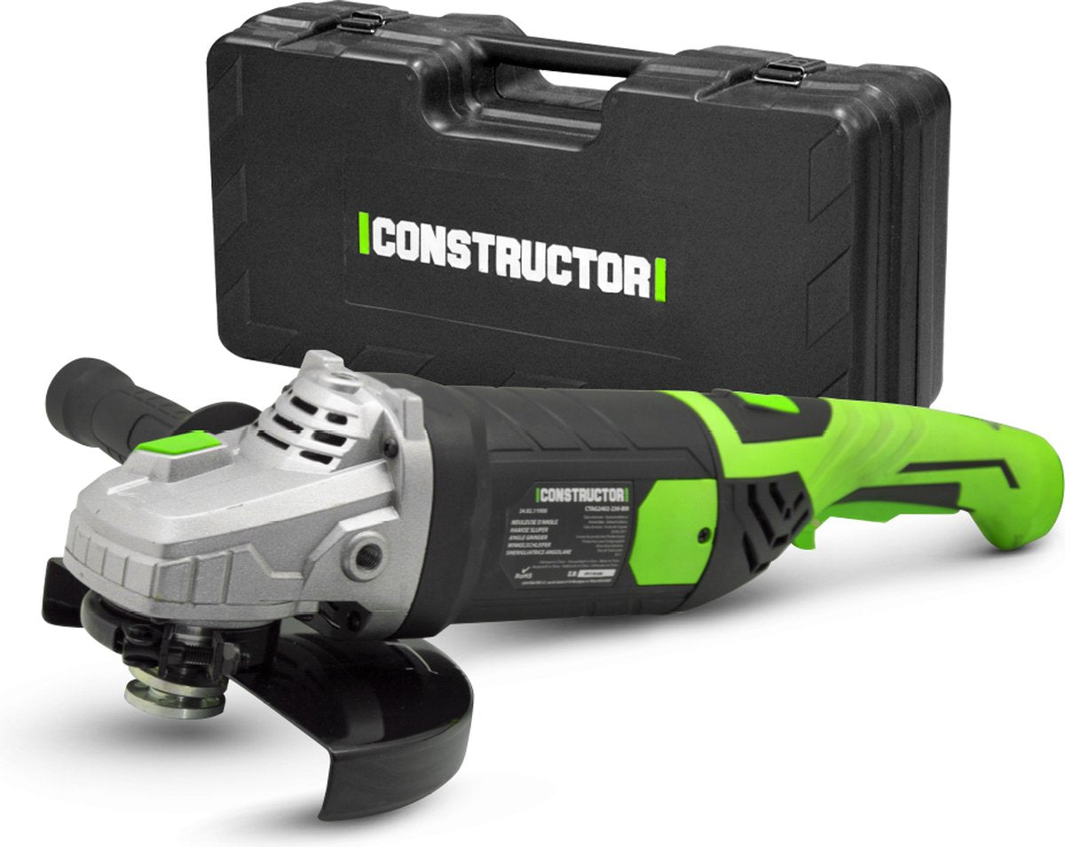 Constructor – Winkelschleifer – 2350 W – 230 mm – Sanftanlauf – drehbarer hinterer Griff