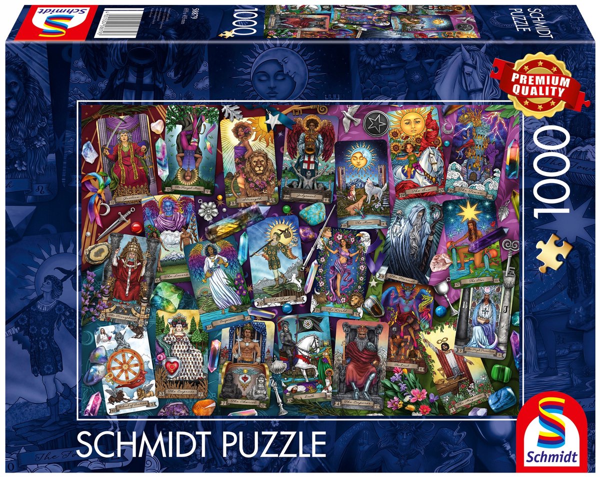 Schmidt - Puzzle - Geheimnisvolle Tarotkarten - 1000 Teile - Erwachsene - ab 12 Jahren