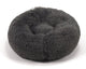 Beeztees Yali – Hundebett – Plüsch – flauschig – Grau – Durchm. 60 cm