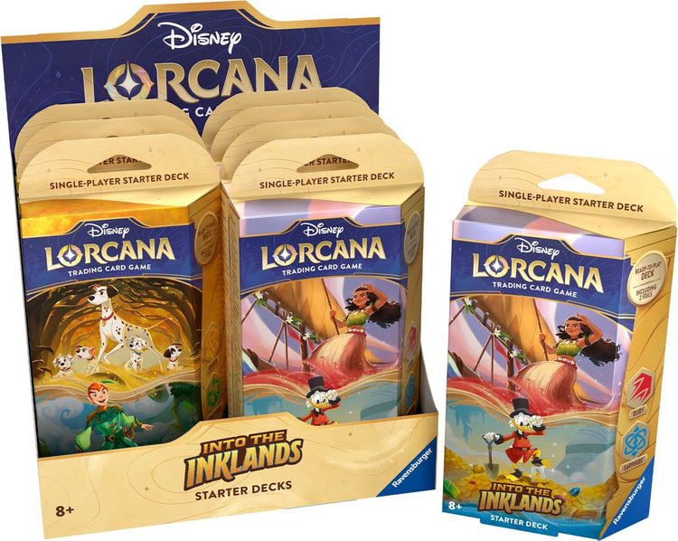 Disney Lorcana TCG: Into the Inklands – Starter-Deck-Display (8 Decks)