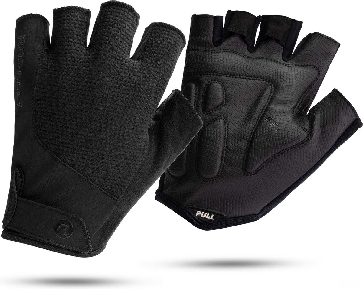 Rogelli Essential Fahrradhandschuhe Herren – Sommer – Schwarz – S