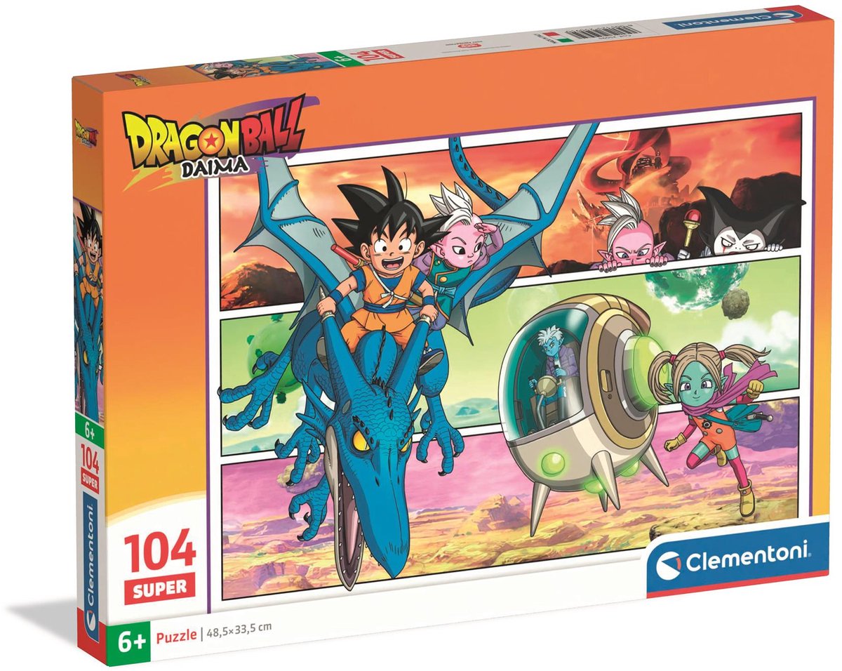 Clementoni - Puzzle - Dragon Ball Daima - 104 Teile - Super - ab 6 Jahren