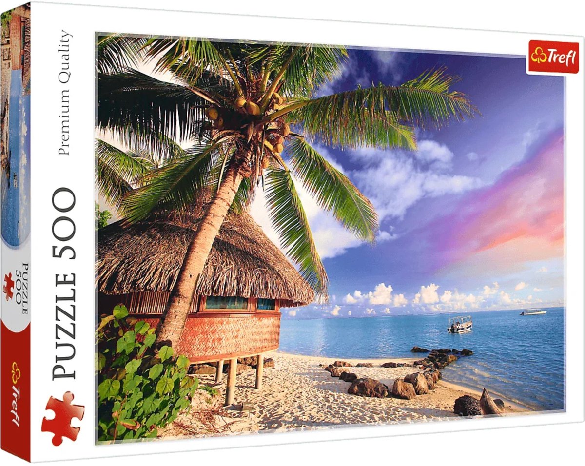 Trefl Puzzle Bora-Bora-Insel – 500 Teile Puzzle für Erwachsene.