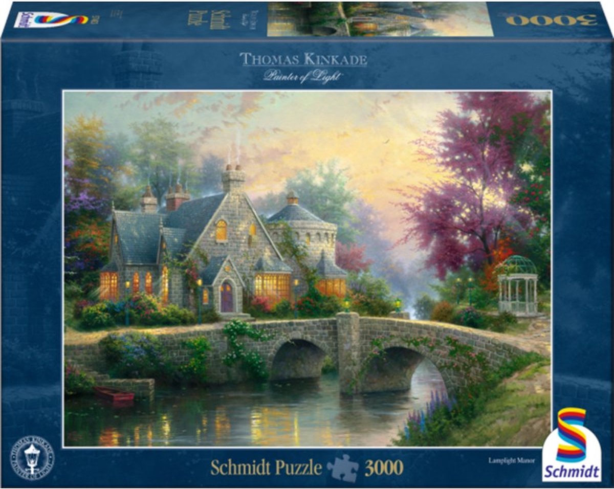 Schmidt - Puzzle - Abendstimmung - Thomas Kinkade - 3000 Teile - Erwachsene - ab 14 Jahren