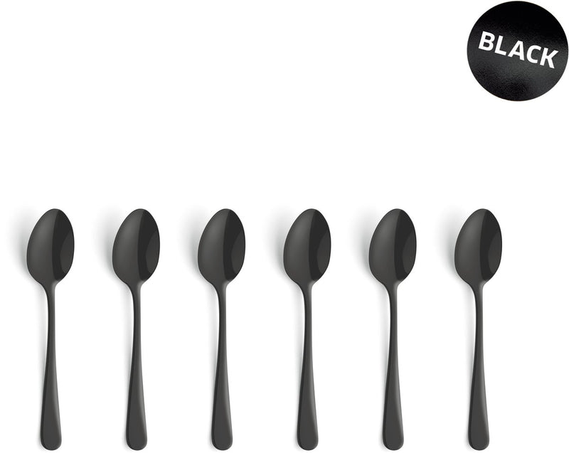 AMEFA -Teelöffel schwarze 6 Stücke