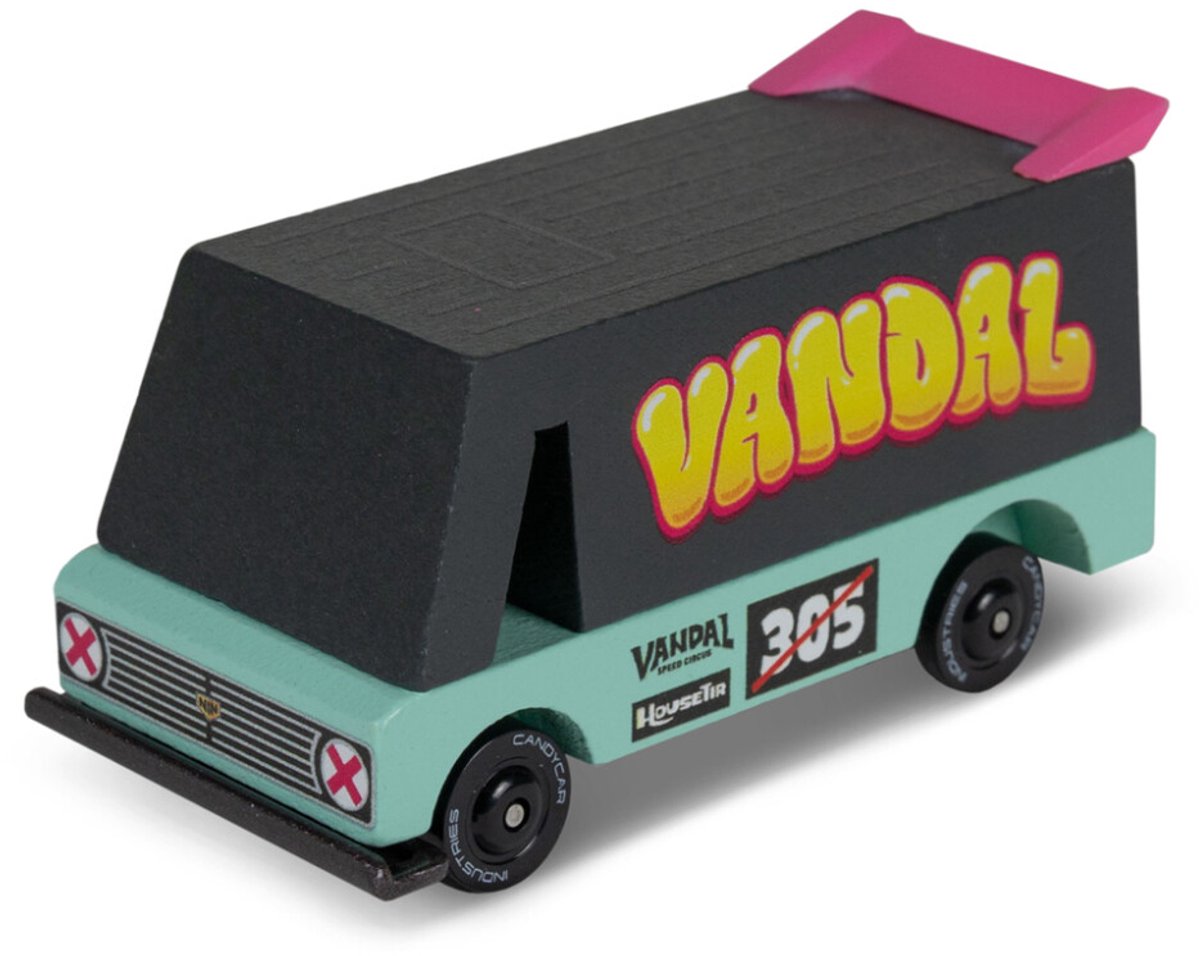 Candylab Spielzeug Candylab - Candycar Toons - Vandal aus Seafoam - Holzfahrzeug - 3+