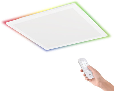 Eglo bottazzo LED-Panel – 29,5 x 29,5 cm – weiß – einstellbares RGB-Weißlicht – dimmbar – Fernbedienung – RGB-Hintergrundbeleuchtung