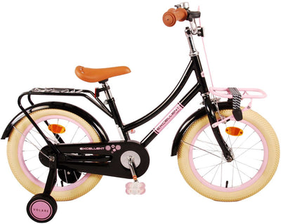Volare Excellent Kinderfahrrad - Mädchen - 16 Zoll - schwarz - 95% versammelte sich