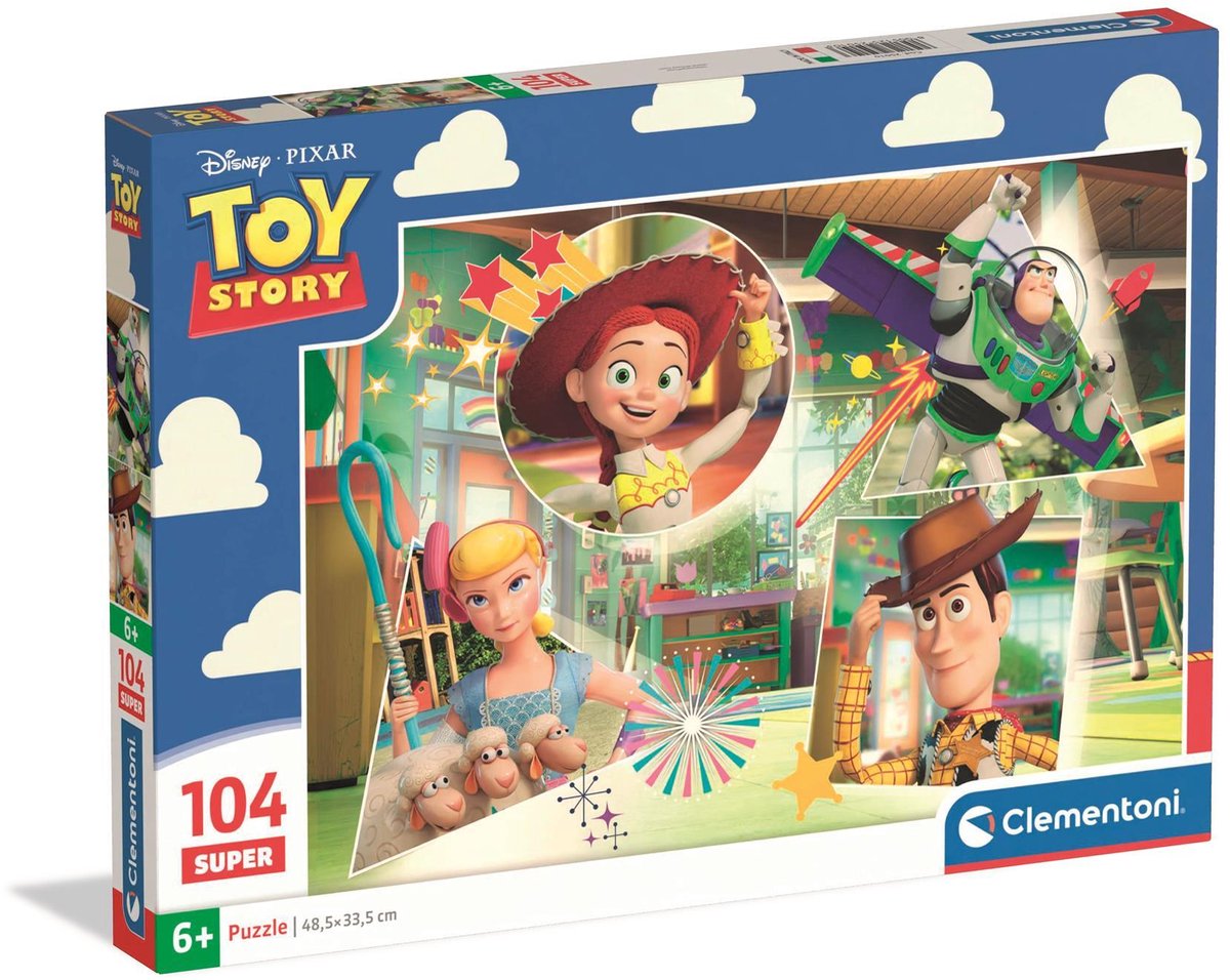 Clementoni – 104 Teile Super – Spielzeuggeschichte