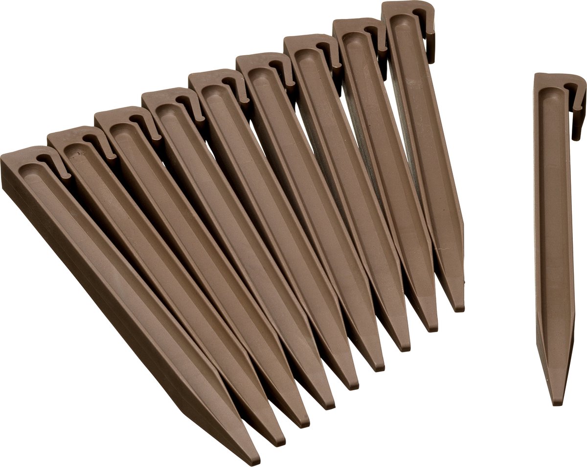 Natur Natur Garten Erdnägel 10 Stück taupe