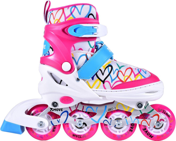 Move Inlineskates: Love White Pink (562411) Größe 38 41
