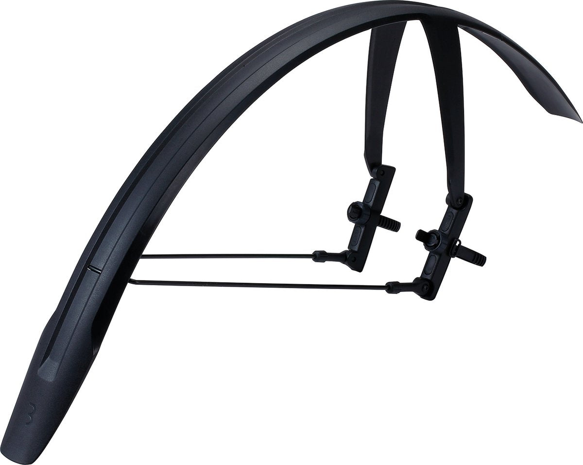 BBB Cycling Discguard hinten – Hinterradschutzblech für Gravel-Bike-Rennrad – Schutzblech 28 Zoll – maximale Reifenbreite: 42 mm – Schwarz – BFD-65R