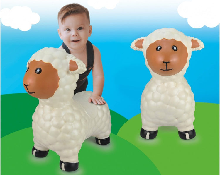 Jamara Skippy Ball – 460590 Skippy Animal Sheep White Junior mit Pumpe