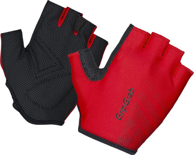 Gripgrab - Ride gepolsterte Kurzfinger-Sommer-Fahrradhandschuhe mit leichter Polsterung - Rot - Unisex - Größe XL