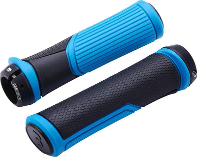 Bbb Cycling Ergonomische Griffe Fahrrad Cobra – Ergonomische Fahrradgriffe mit maximalem Komfort – Länge 142 mm – pro Paar – Schwarz Blau – BHG-96