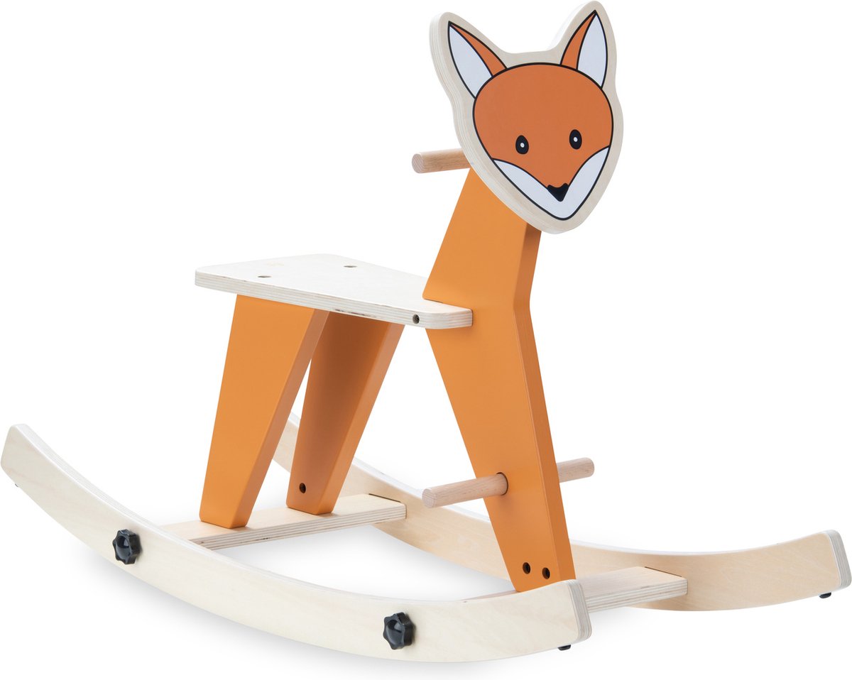 Hauck Rock n Swing – Baby-Schaukelpferd aus Holz – FSC®-zertifiziert – Fuchs