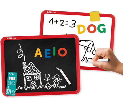 Apli Kids doppelseitiger magnetischer Schreibtafelmarker Kreide