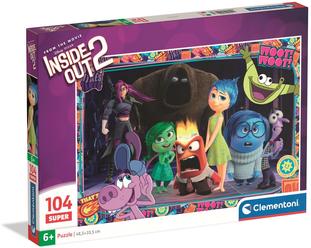 Clementoni – Kinderpuzzle – 104 Teile – Inside-Out-Thema – Puzzle ab 6 Jahren