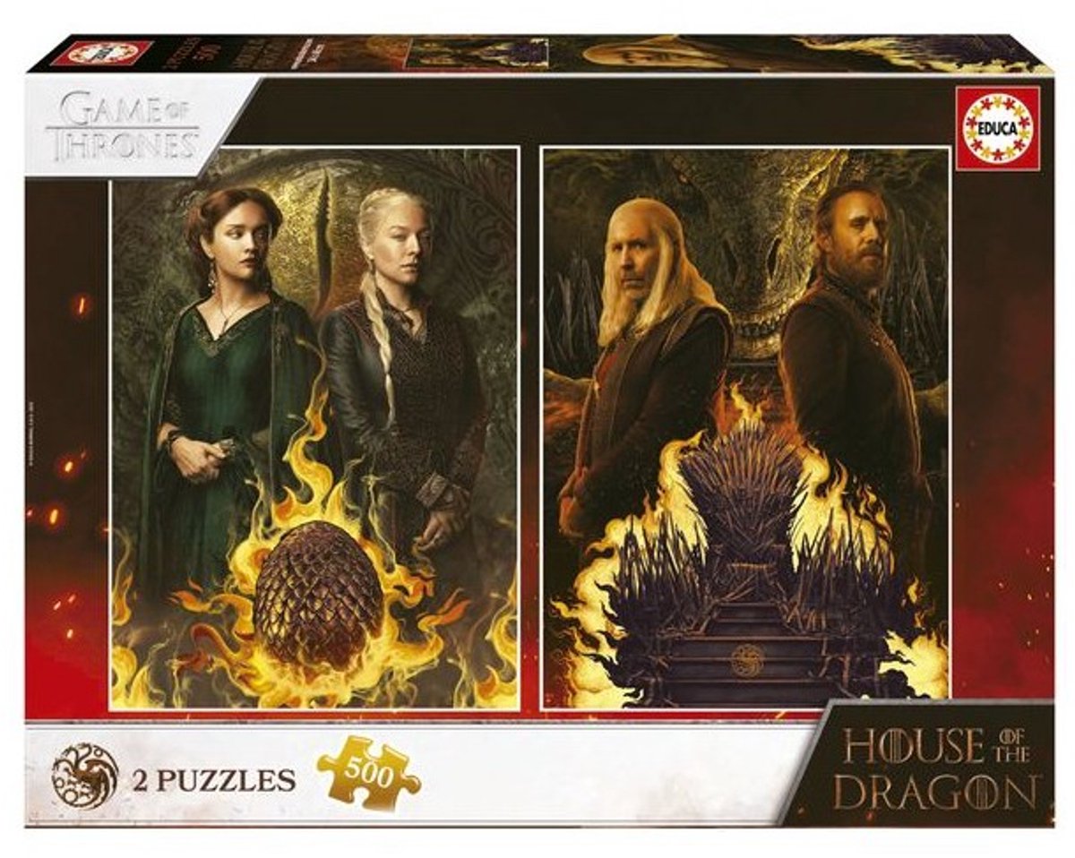 Educa eudca - Puzzle - 2 x 500 Teile - Haus des Drachen