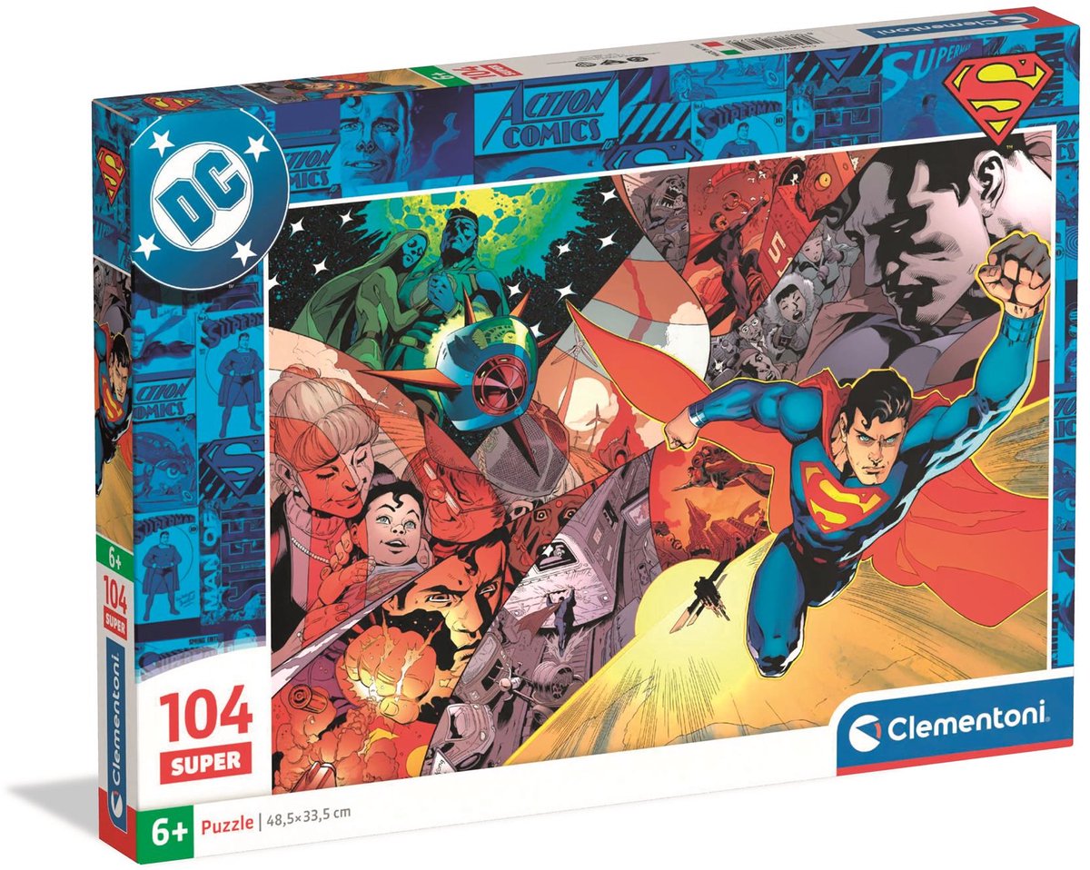 Clementoni - Puzzle - Superman - DC - 104 Teile - ab 6 Jahren