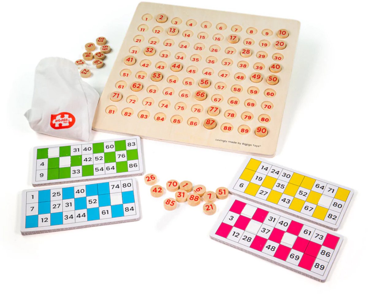 Bigjigs Holz Bingo spielen