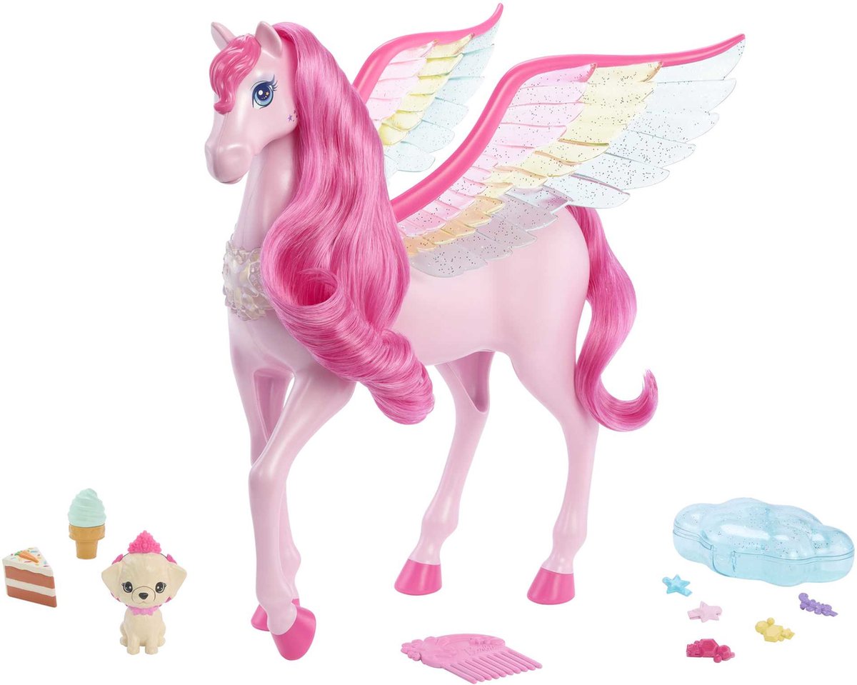 Barbie Dreamtopia Atom spielt Pegasus