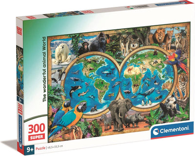 Clementoni Jigsaw Puzzle Super Farbe Die wundervolle Tierwelt, 300st.