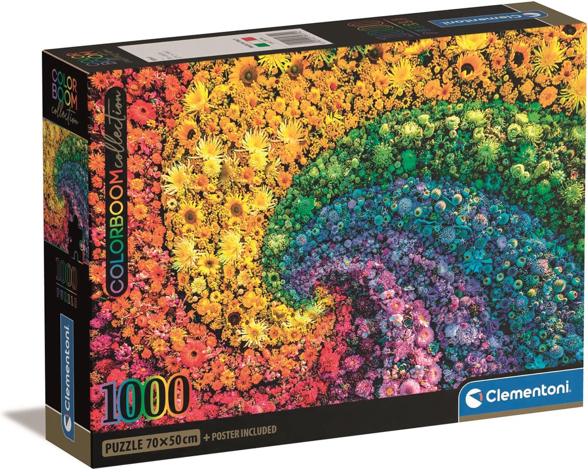 Clementoni Puzzle Blume Colorboom 1000 Teile | 2 Stk