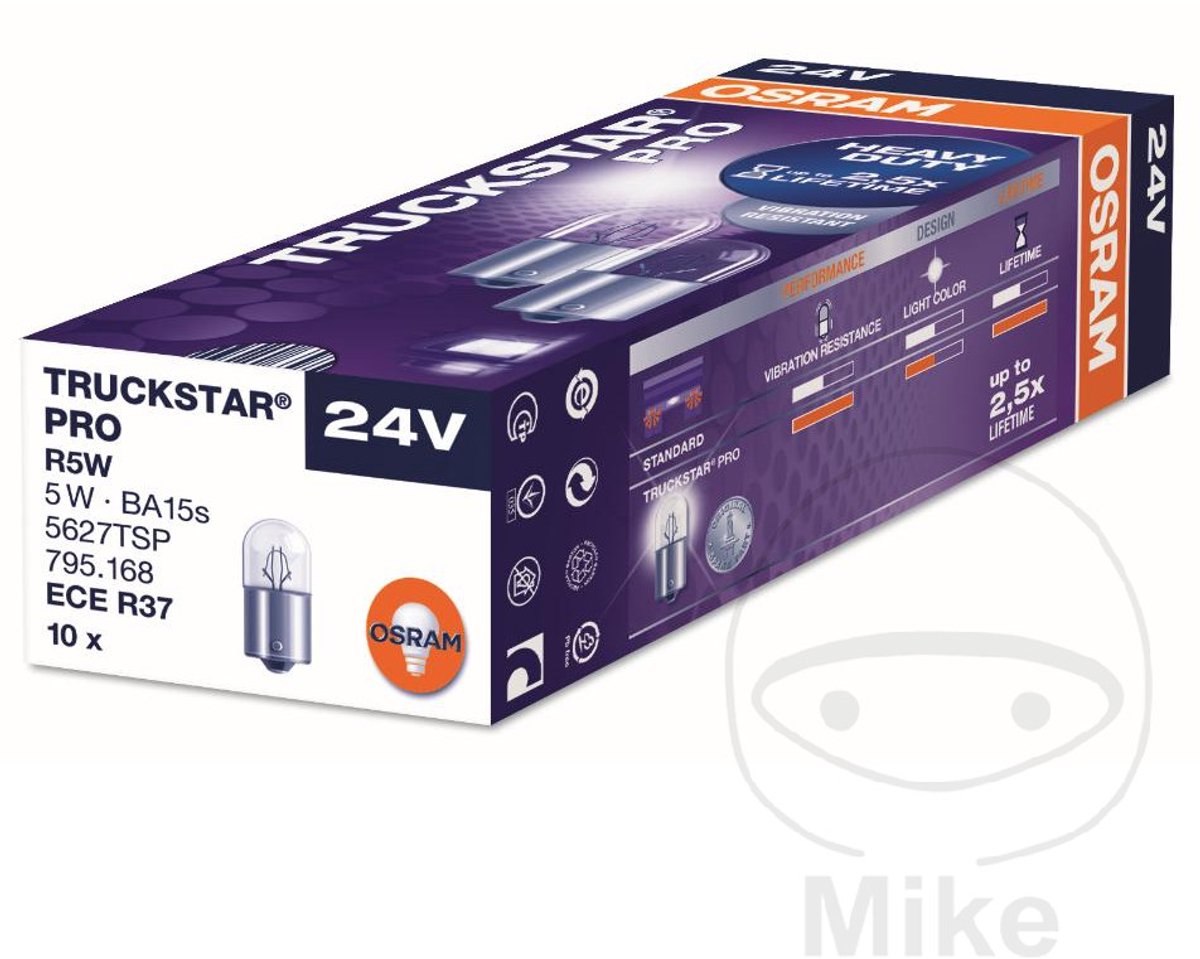 Osram Truckstar Pro R5W 24V 5627TL 10 Stück