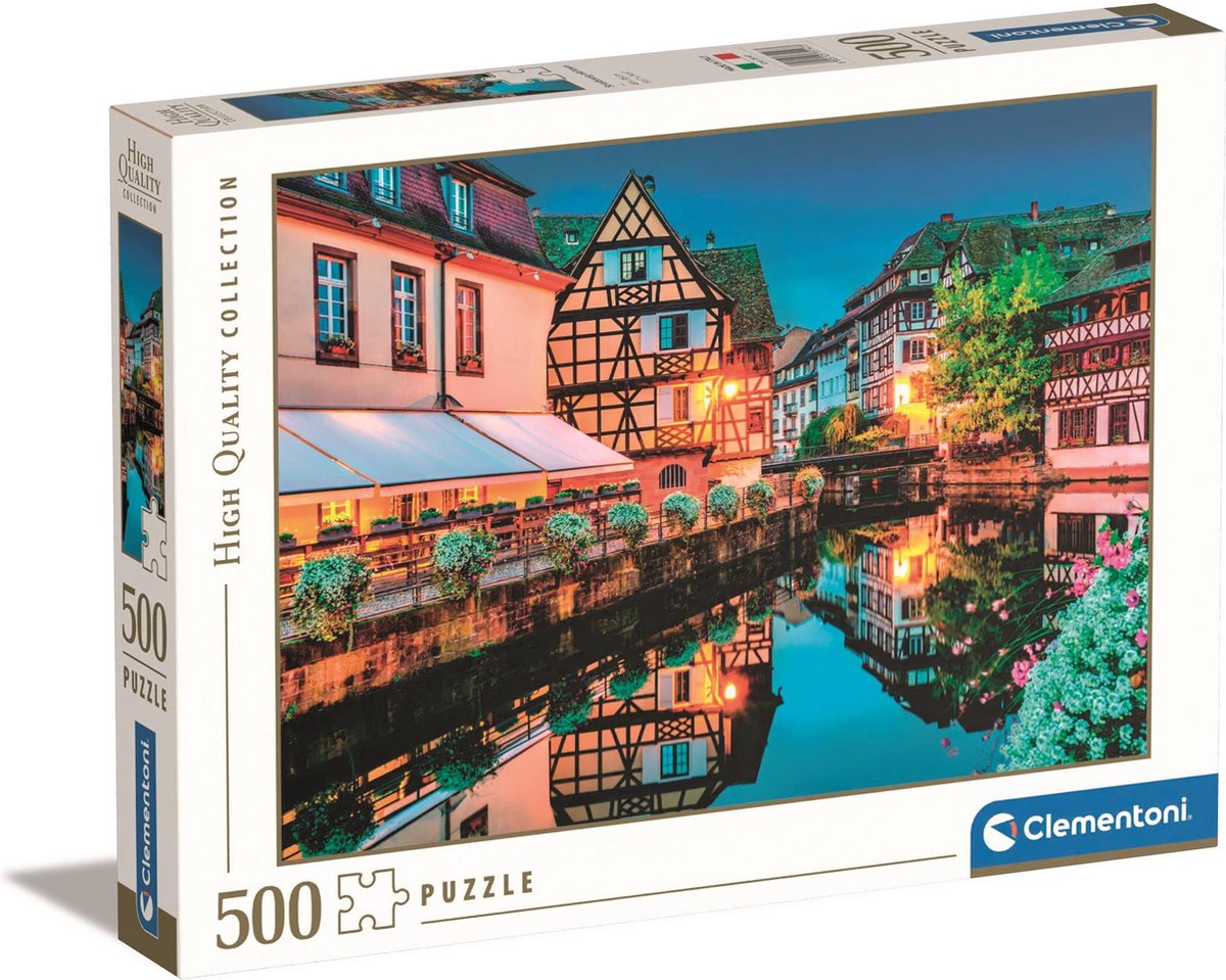 Clementoni – Puzzle – 500 Teile – Straßburger Altstadt – Puzzle für Erwachsene