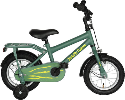 Niederländisches Kinderfahrrad 12 Zoll – grün – 2 bis 4 Jahre – Bremse und Rücktritt
