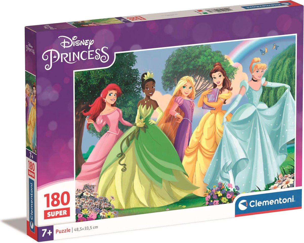 Clementoni Jigsaw Puzzle Super Color Prinzessin, 180.