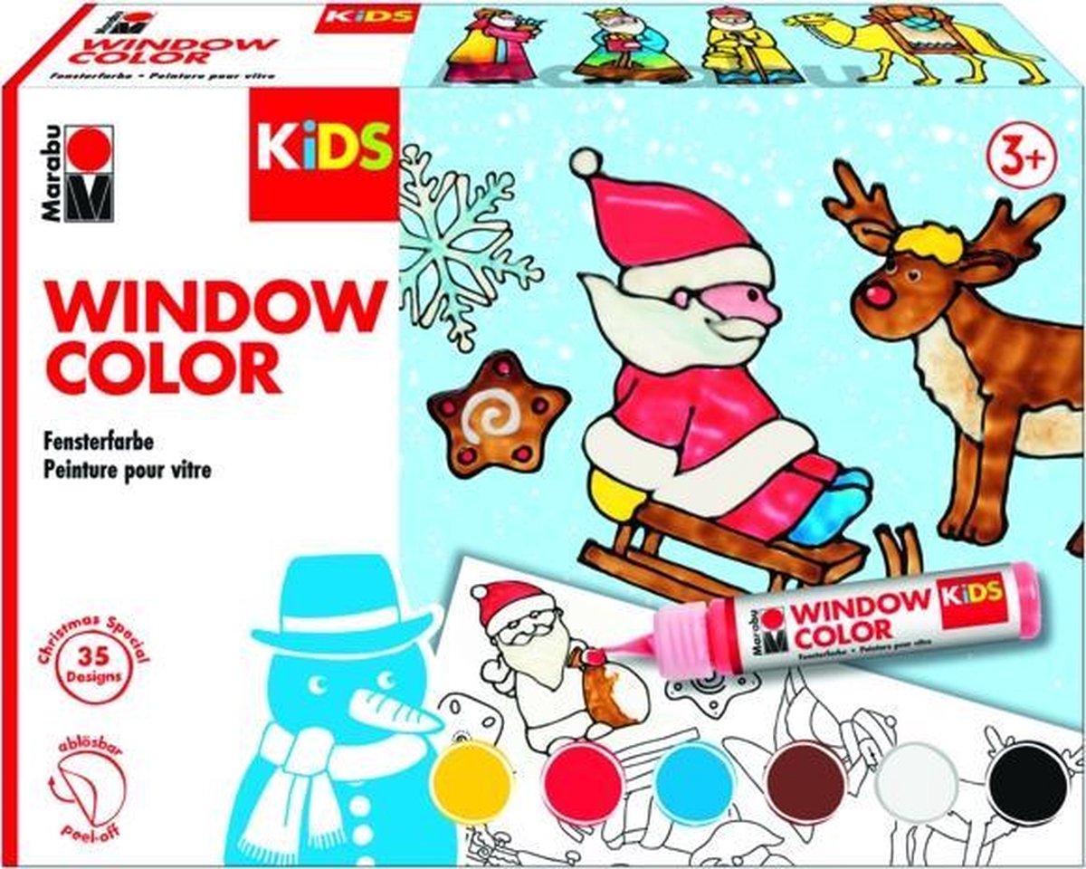 Marabu Window Color Weihnachtsfarbset