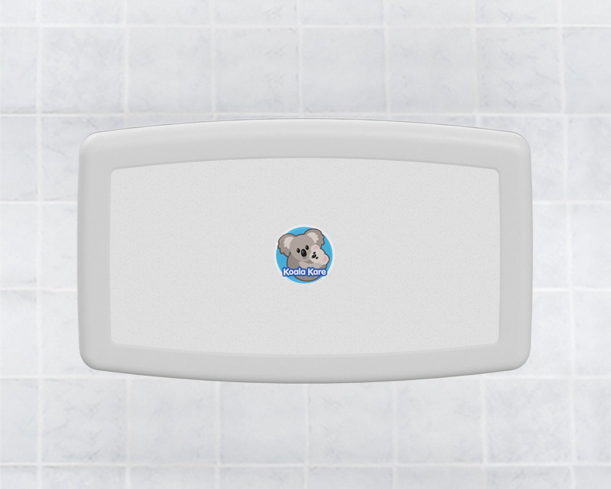 Koala Kare – klappbarer Wandwickeltisch – Wickeltisch – horizontal – kb300-en-05 – weiß – Granit