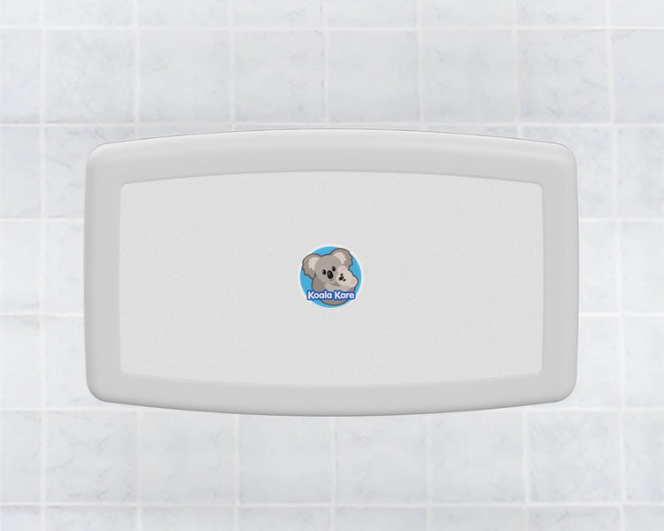 Koala Kare – klappbarer Wandwickeltisch – Wickeltisch – horizontal – kb300-en-05 – weiß – Granit