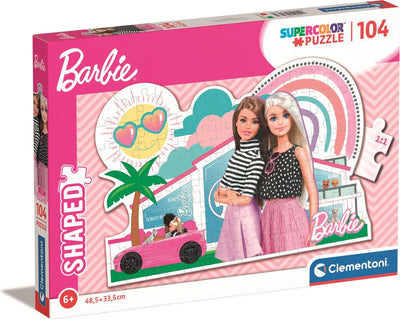 Clementoni Jigsaw Puzzle Super Color - Barbie Pink Auto, 104st.