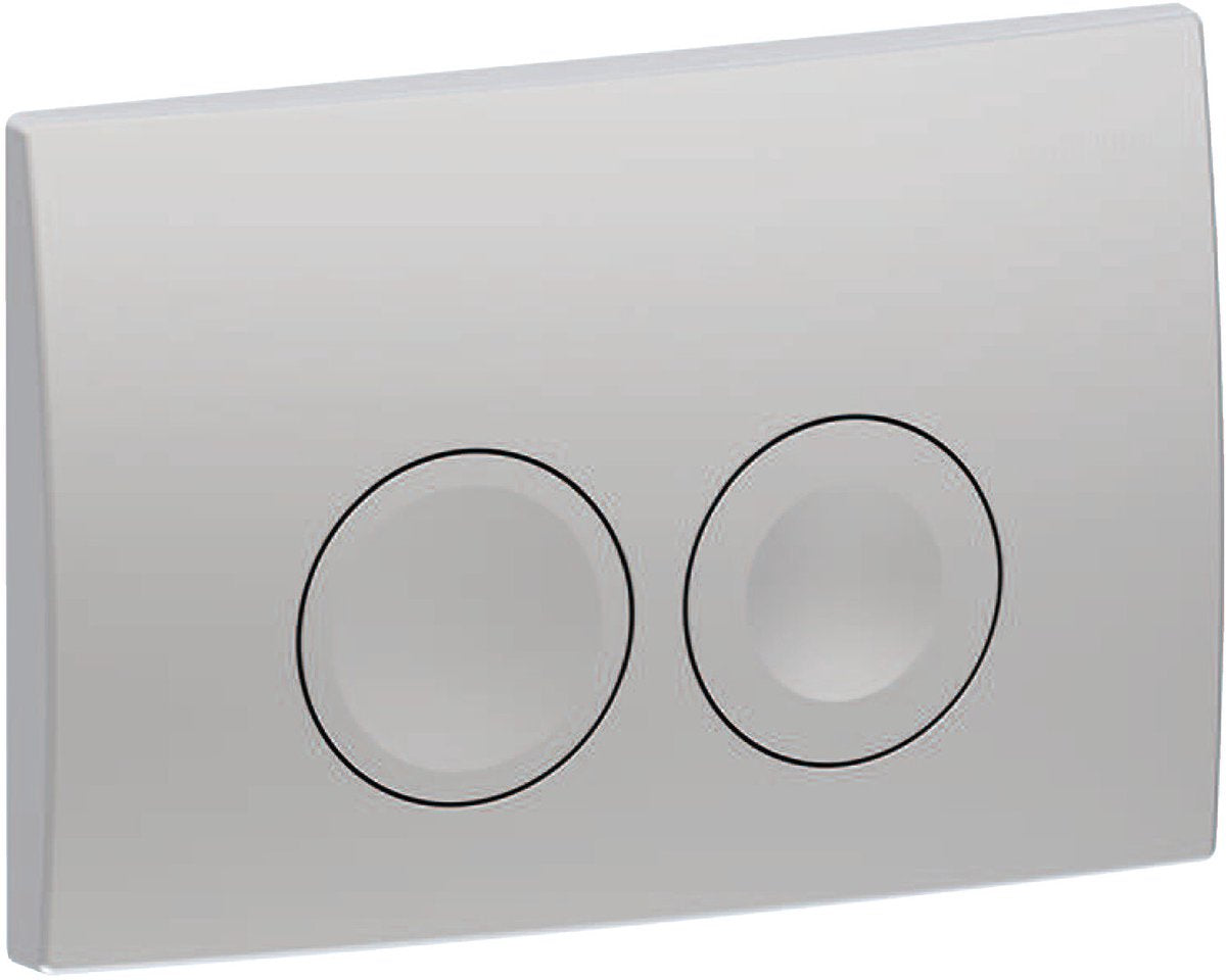 Geberit delta25 Bedienplatte - 2-Tasten-Unterputz - runde Tasten - Chrom matt